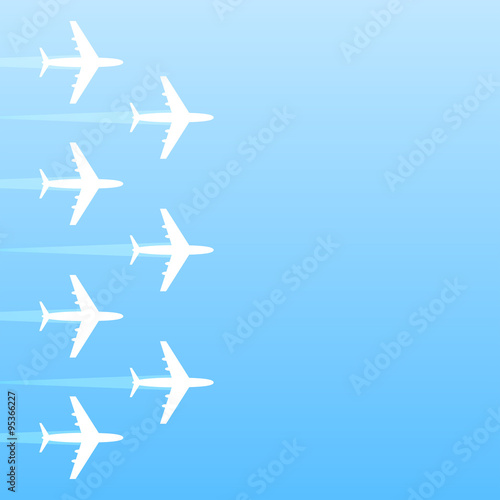 Air transport gradient background