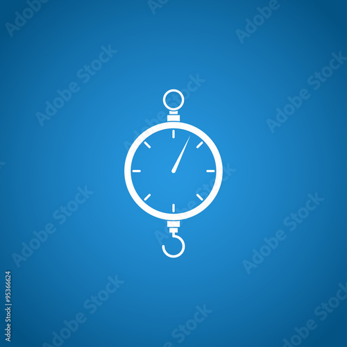 scales icon. Flat design style
