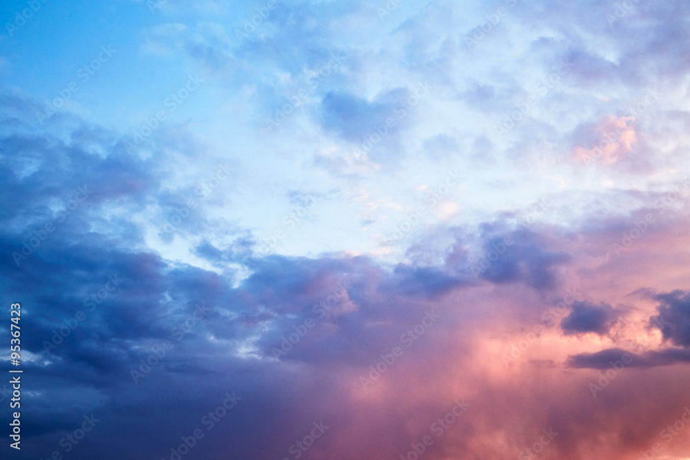 Sky with bright clouds Sky with bright clouds