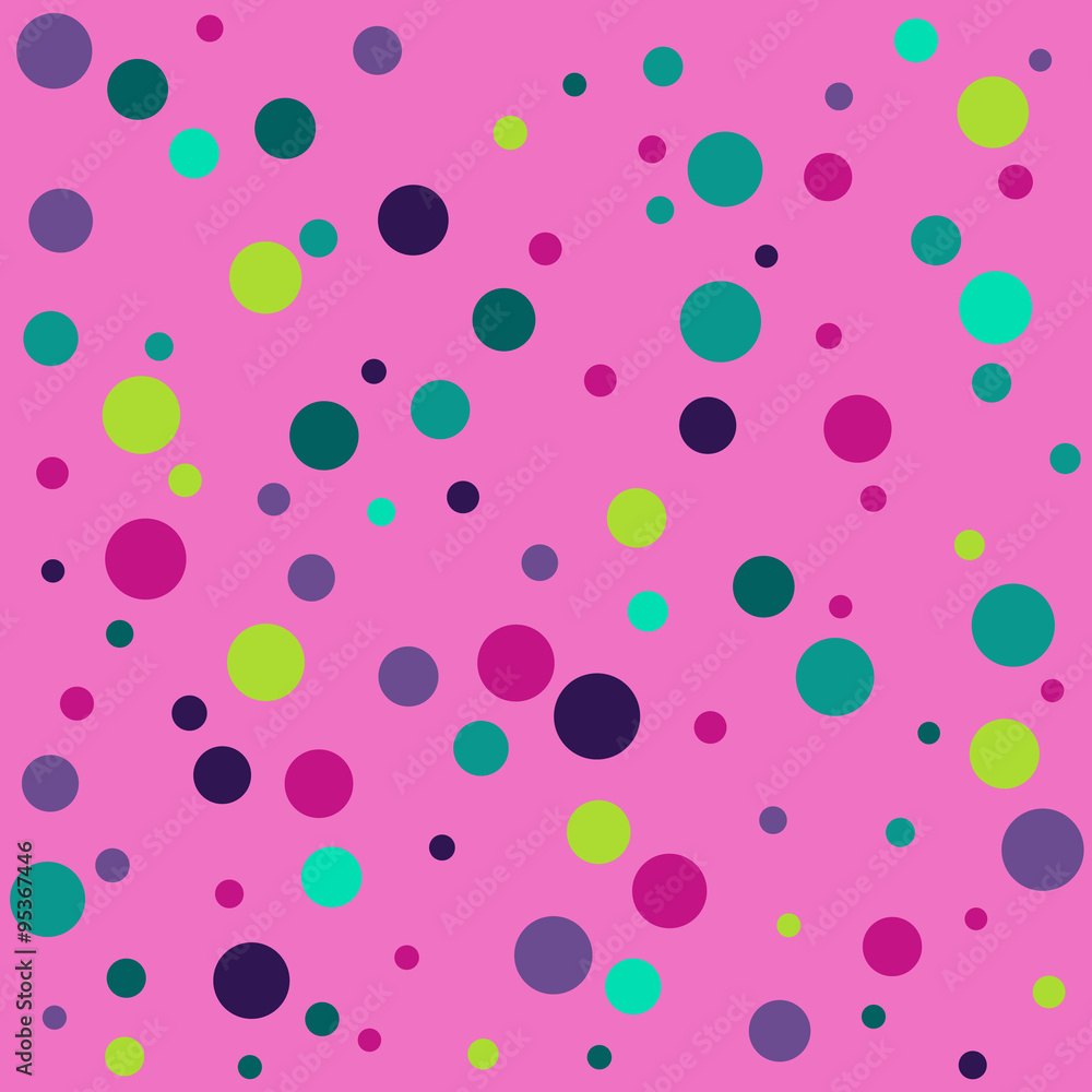 Seamless pattern with color circles. Polka dot. Seamless pattern with color circles. Polka dot.