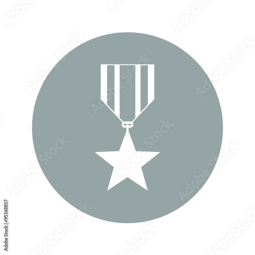 medal icon. Flat design style