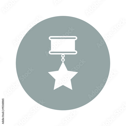 medal icon. Flat design style
