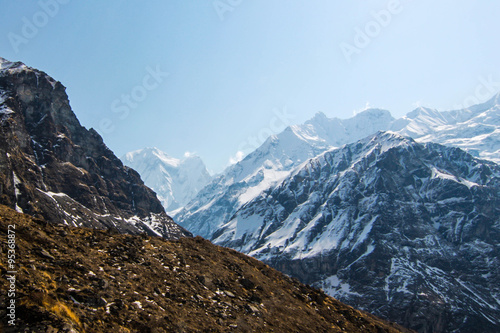 Trekking to Annapurna base camp in Nepal