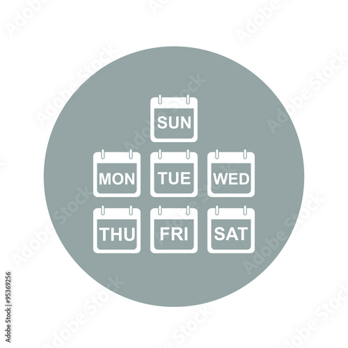 Flat vector calendar icon