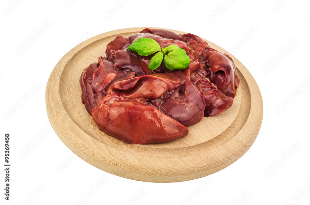 isolated chicken liver