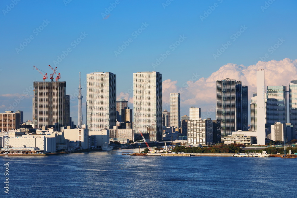 東京湾　都市風景