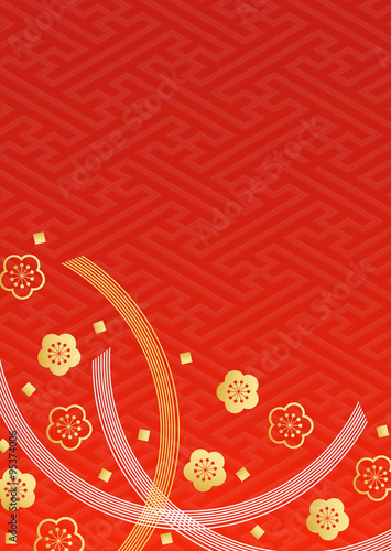 小梅水引金朱赤背景stock Vector Adobe Stock 小梅水引金朱赤背景stock Vector Adobe Stock