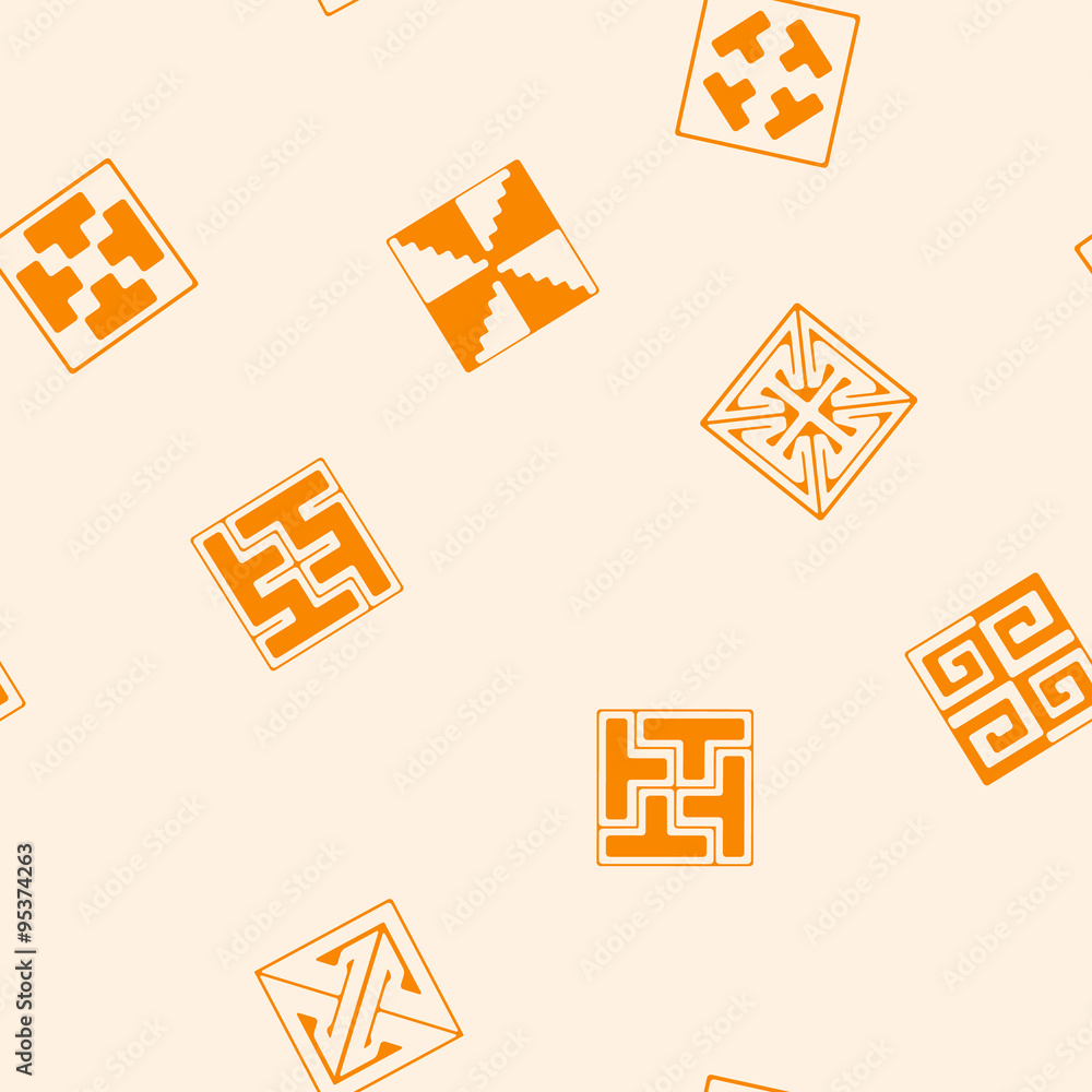Seamless background with Celtic geometric ornament for your design Seamless background with Celtic geometric ornament for your design