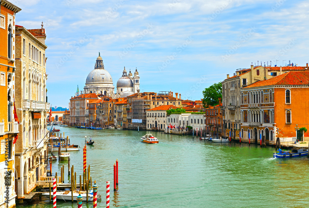 The Grand Canal in Venice, Italy.