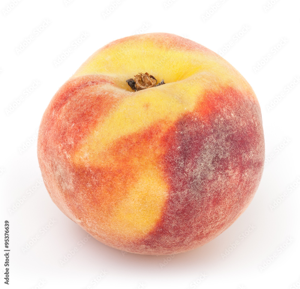 Peach isolated on white background with clipping path Peach isolated on white background with clipping path