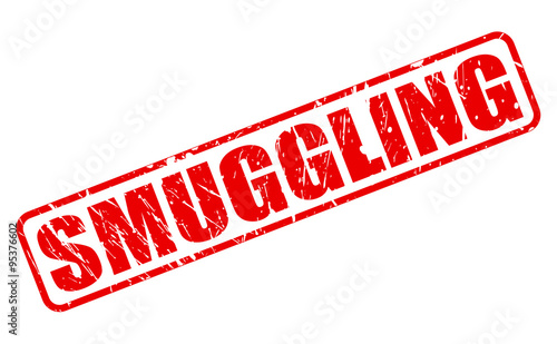 SMUGGLING red stamp text