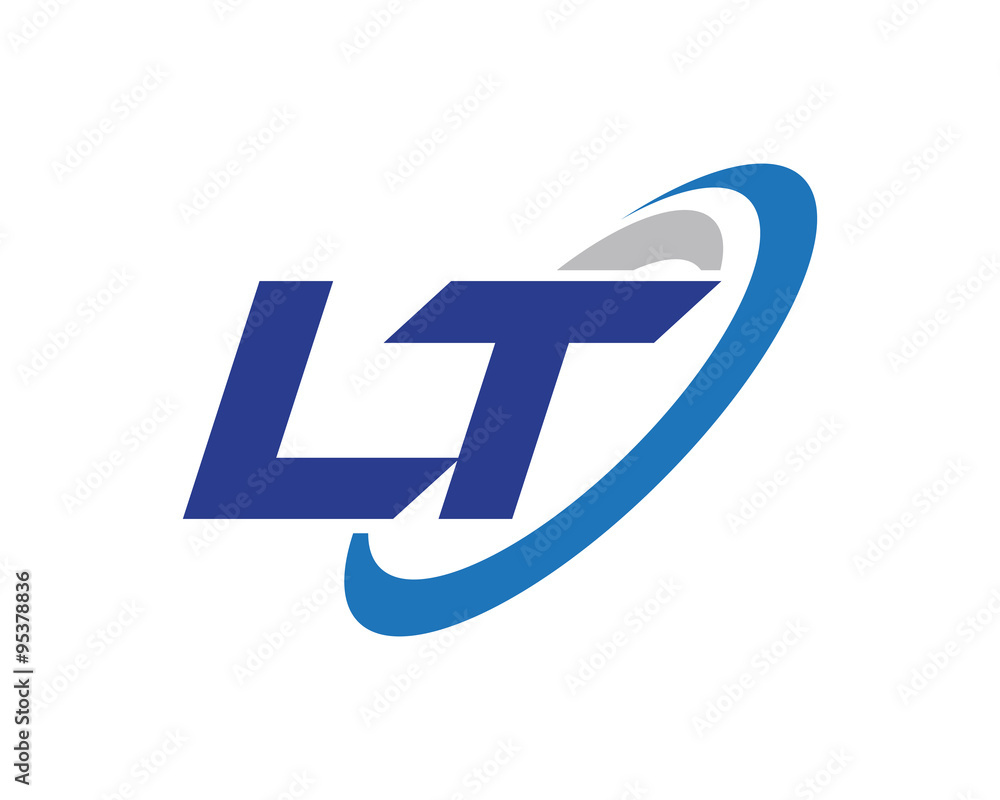 LT Letter Swoosh Media Technology Logo LT Letter Swoosh Media Technology Logo