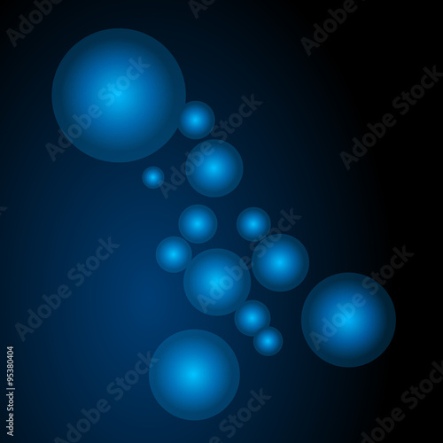 flying abstract balls 