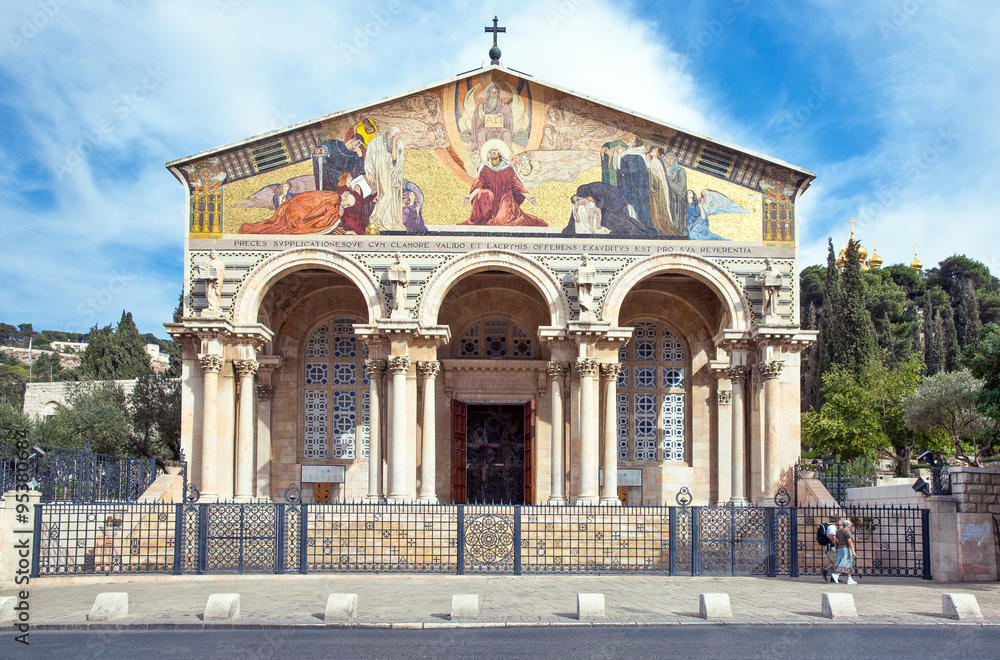 Fototapeta premium Israel, Jerusalem, the Gethsemane Basilica