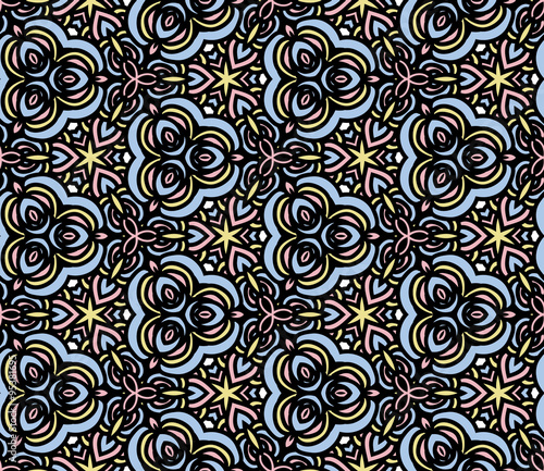 Seamless abstract hand-drawn pattern.