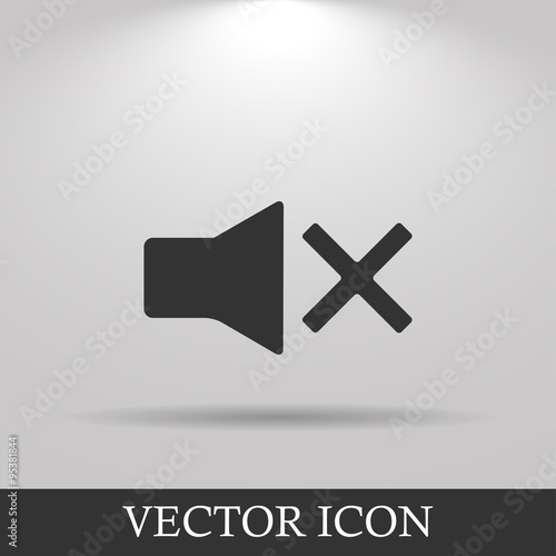 Vector No sound photo