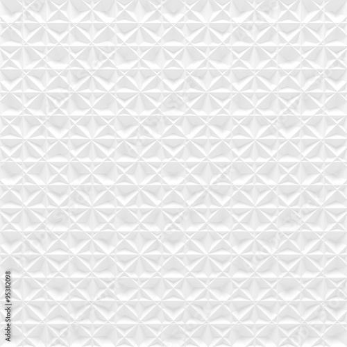 White abstract polygonal relief surface - square background