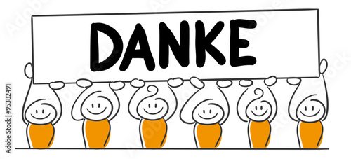 Strichmännchen Serie Pumpy / Danke
