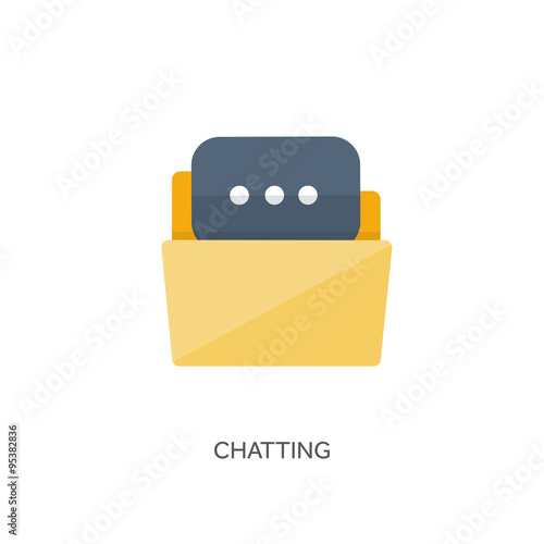 Vector illustration. Flat background with envelope. Emailing concept background. Spam and sms writing.Lettering