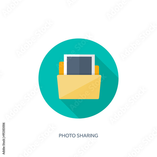 Vector illustration. Flat background with envelope. Emailing concept background. Spam and sms writing.Lettering. Shadow