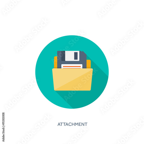 Vector illustration. Flat background with envelope. Emailing concept background. Spam and sms writing.Lettering. Shadow