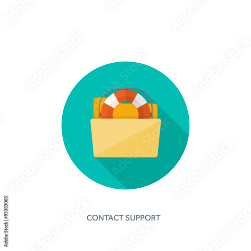 Vector illustration. Flat background with envelope. Emailing concept background. Spam and sms writing.Lettering. Shadow