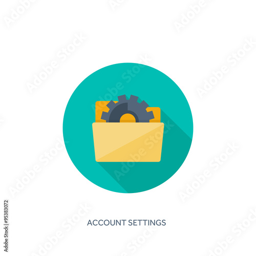 Vector illustration. Flat background with envelope. Emailing concept background. Spam and sms writing.Lettering. Shadow