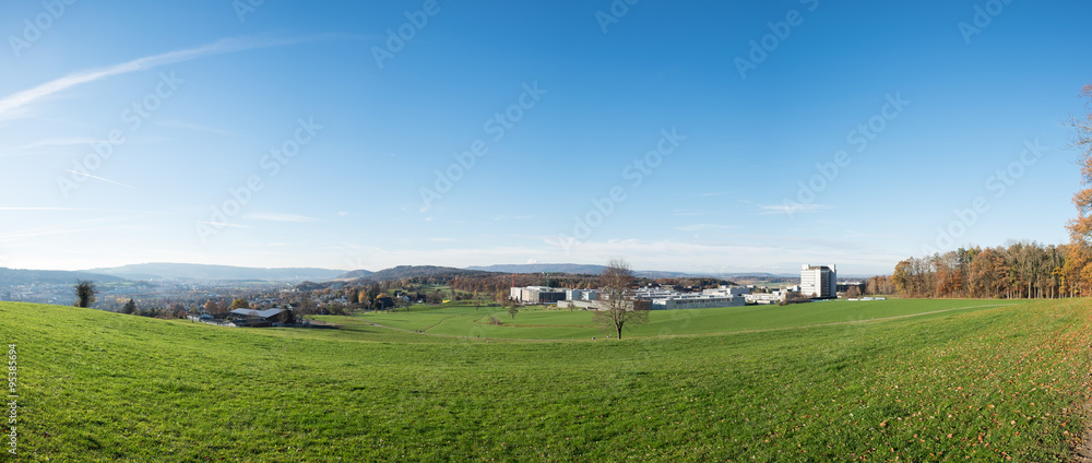 Obraz premium Industrie Quartier im Grünen