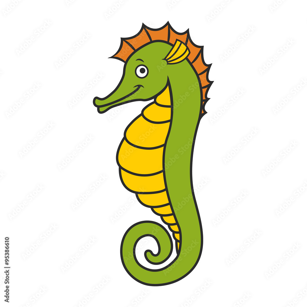 Obraz premium cute seahorse