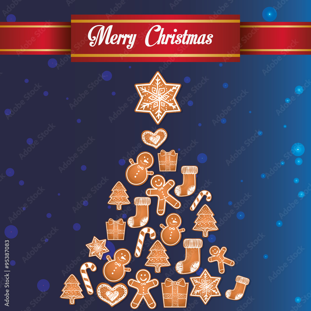 Fototapeta premium Merry Christmas design