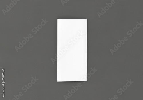 Broschüre Folder weiss DIN Lang offen Vorlage