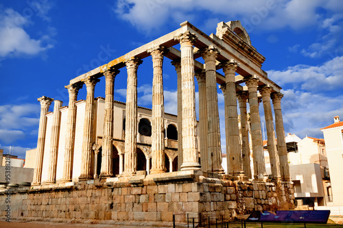 The roman temple of Diana in Merida, Spain