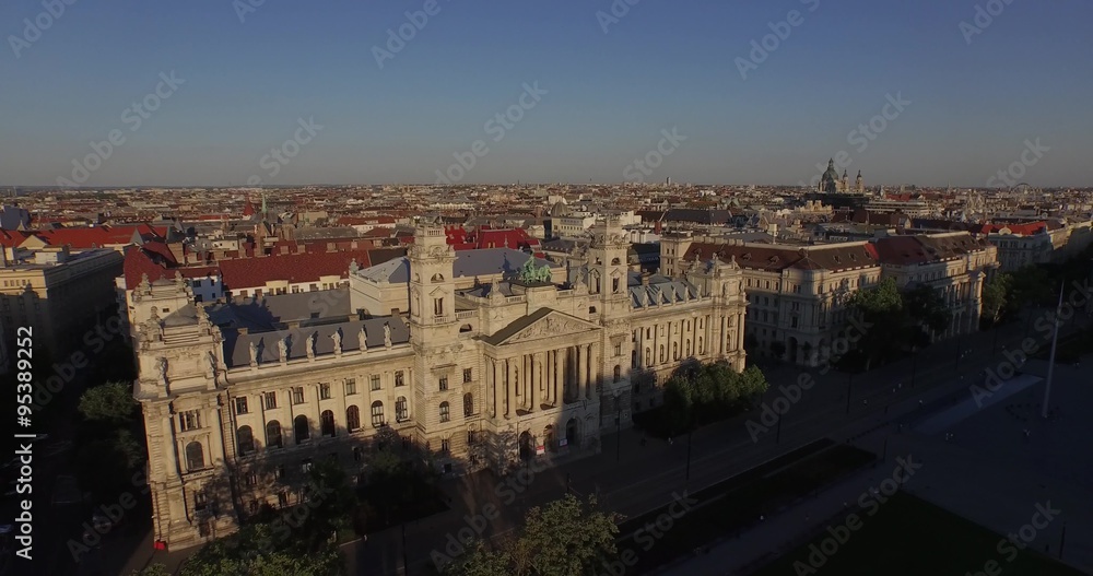 Budapest Museum of Ethnography, Hungary (AERIAL) Budapest Museum of Ethnography, Hungary (AERIAL)