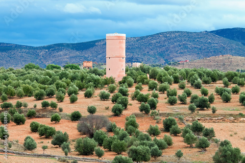 water tower in province of Tadla Azilal, Morocco photo