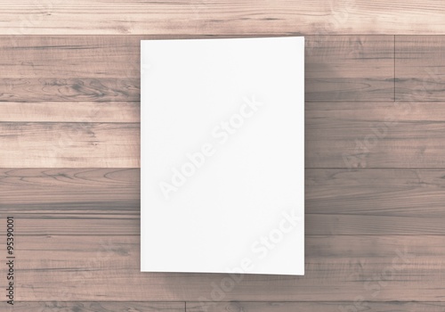 Magazin Cover Vorlage geschlossen auf Holz