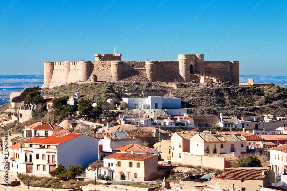 castle of Chinchilla, Chinchilla de Monte-Aragon. Albacete, Spai