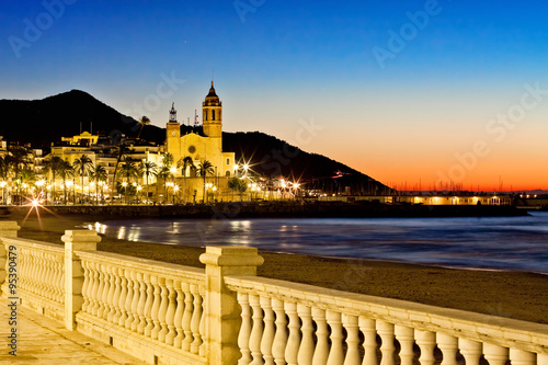 Church of Sant Bertomeu and Santa Tecla in Sitges. Spain