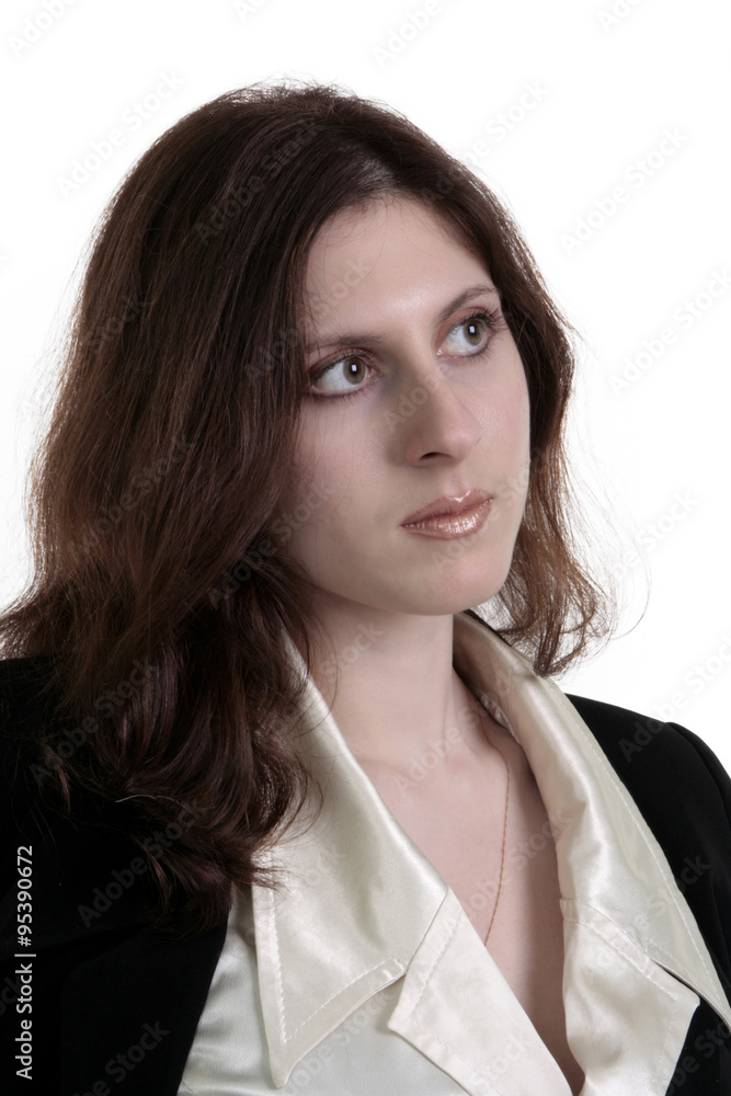 woman posing in business suit woman posing in business suit