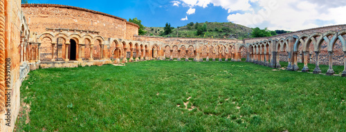 cloister of San Juan de Duero Monastery in Soria. Spain