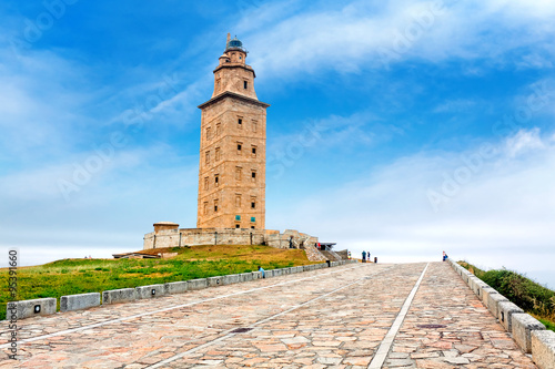 Foto Hercules tower, A Coruna, Galicia, Spain