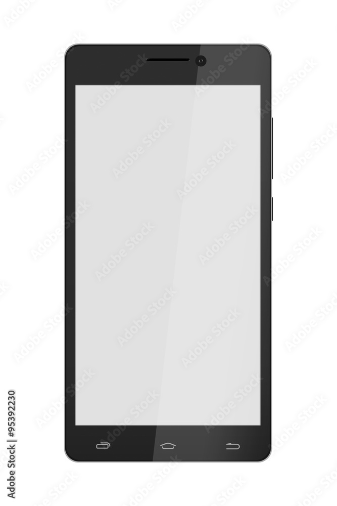 Black Smart Phone With Blank Screen. Black Smart Phone With Blank Screen.