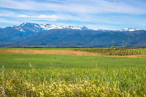 Obraz na płótnie sierra nevada mountain range spain w salonie