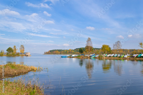 Autumn on the lake near Minsk, Belarus
