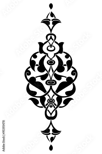 Antique ottoman turkish vector design seven