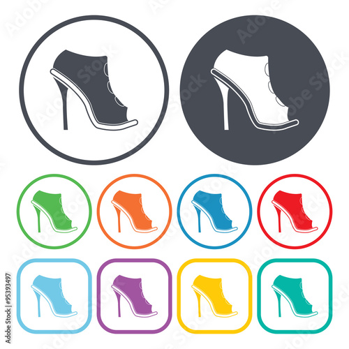 Vector illustration of shoes icon
