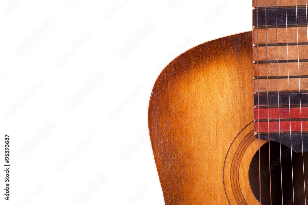 Obraz premium acoustic guitar isolated