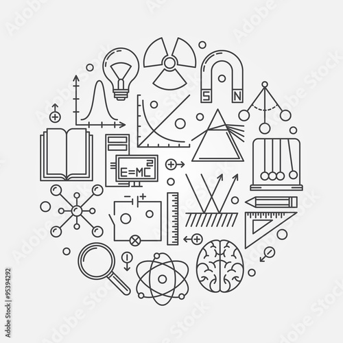 Physics round illustration