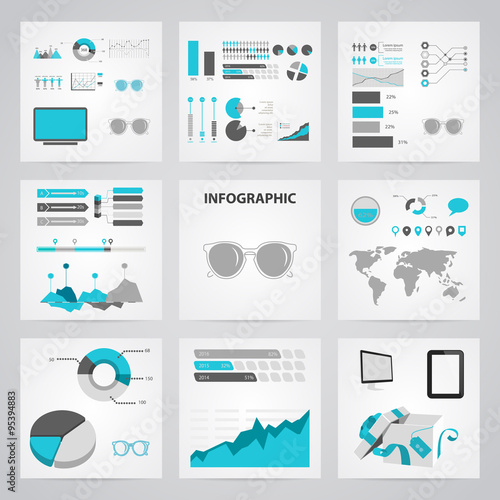 Vector illustration of glasses icon