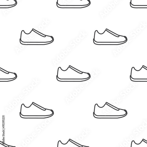 Vector illustration of  shoes icon