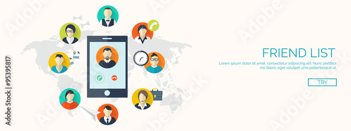 Vector illustration.  Global communication. Social network ,chatting. Emailing and sms. Web calls. Internet